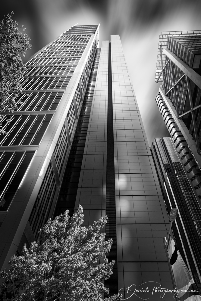 Australia -Beautiful Game of Light and Shadows on Skyscrapers in Sydney